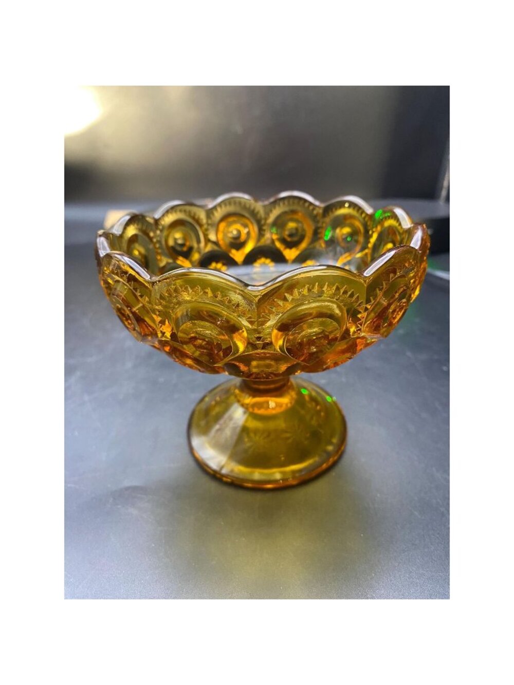 Moon N Star Amber Candle Bowl